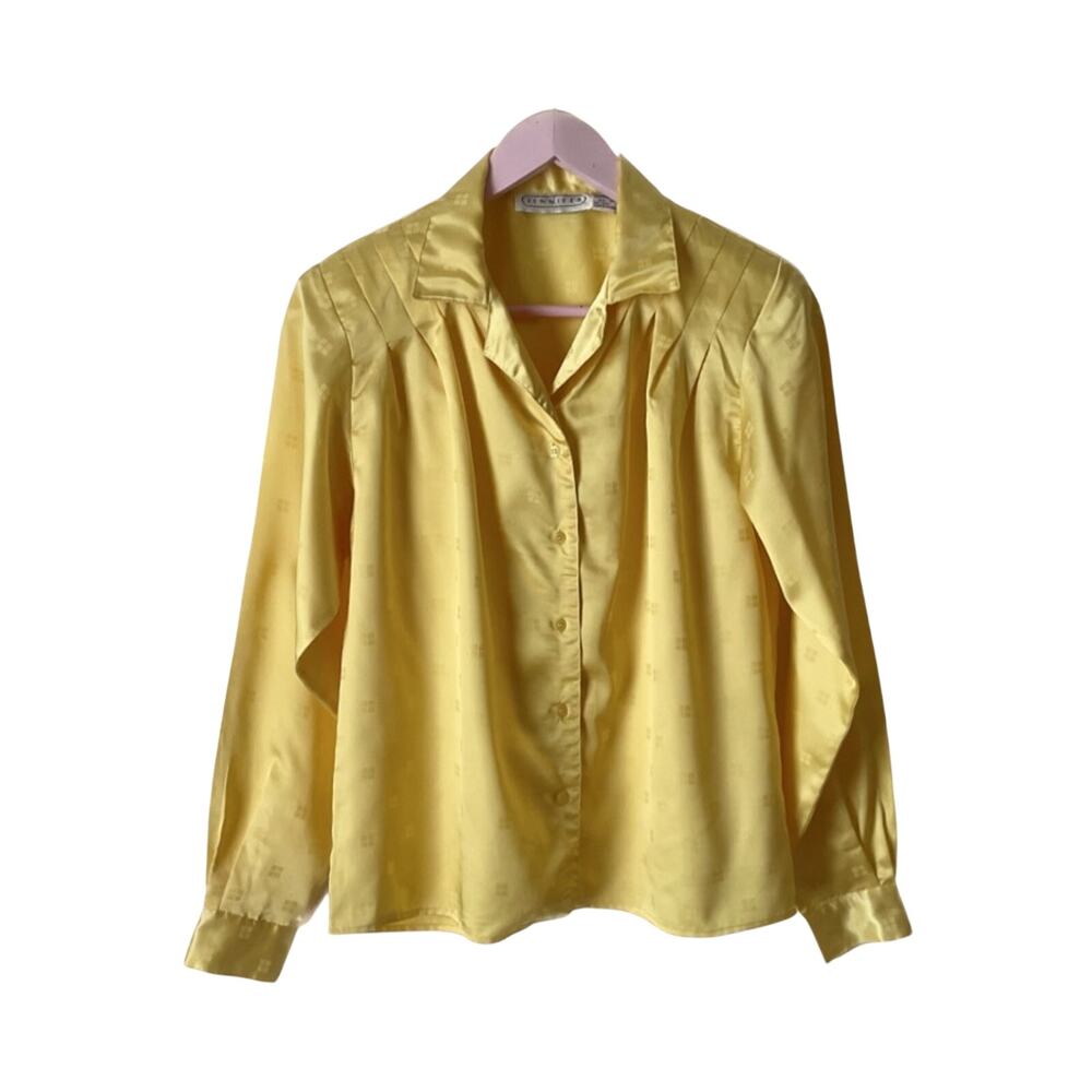 Vintage Yellow Button-Down
